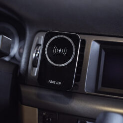 Forever car holder for air vent MACH-100 magnetic with wireless charging black 15W - Billede 5