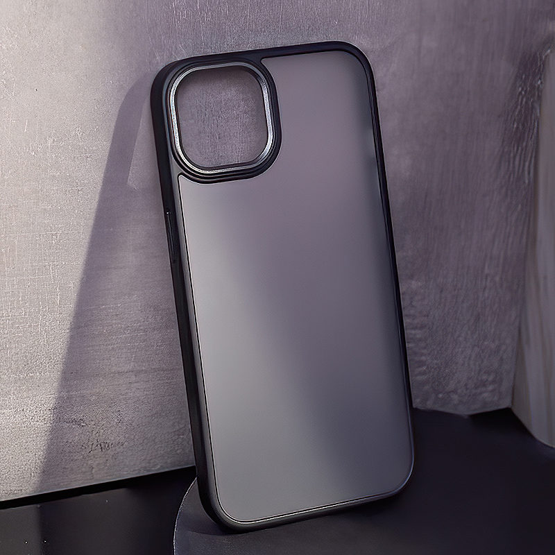Satin Matt case for iPhone 15 Plus 6,7" black