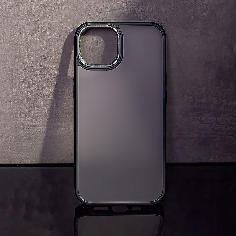 Satin Matt case for iPhone 15 Plus 6,7" black