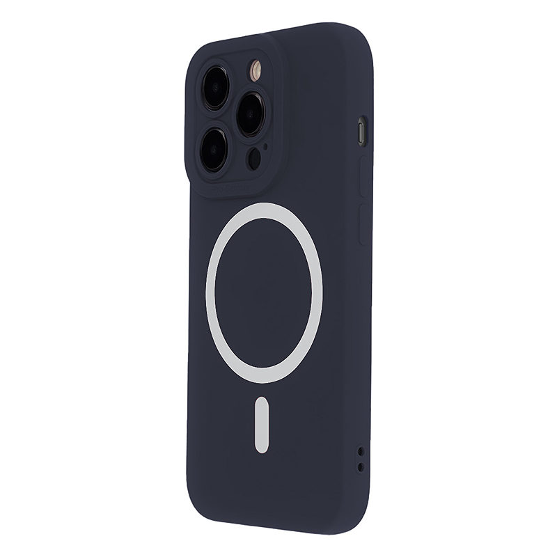 Silicon Soft Mag Case for iPhone 15 Plus 6,7" dark blue