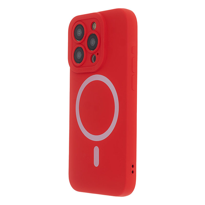 Silicon Soft Mag Case for iPhone 15 Pro Max 6,7" red