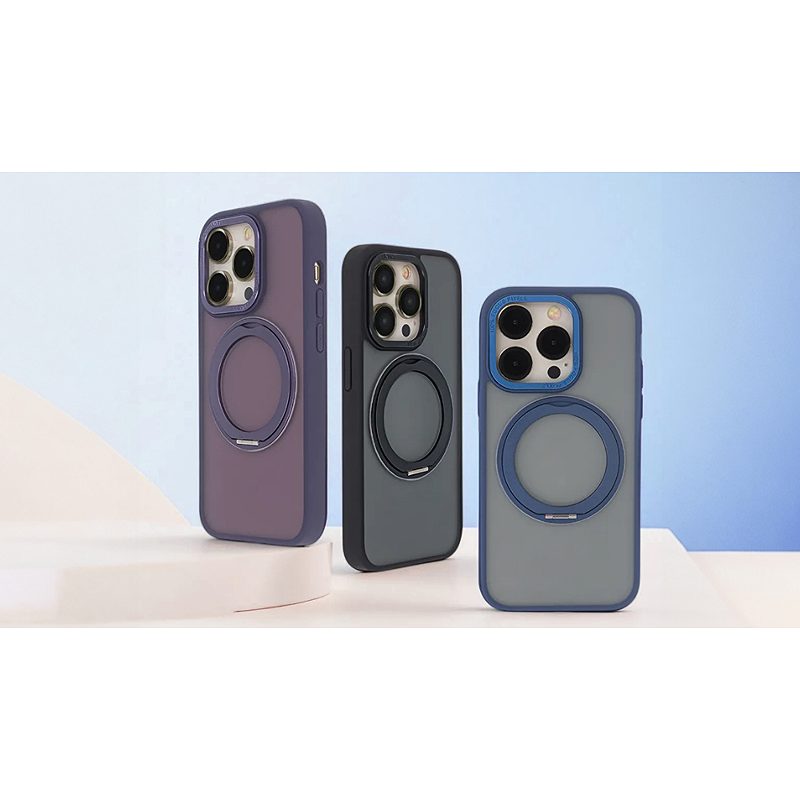 Secure Spinning Mag Case for iPhone 15 6,1" purple