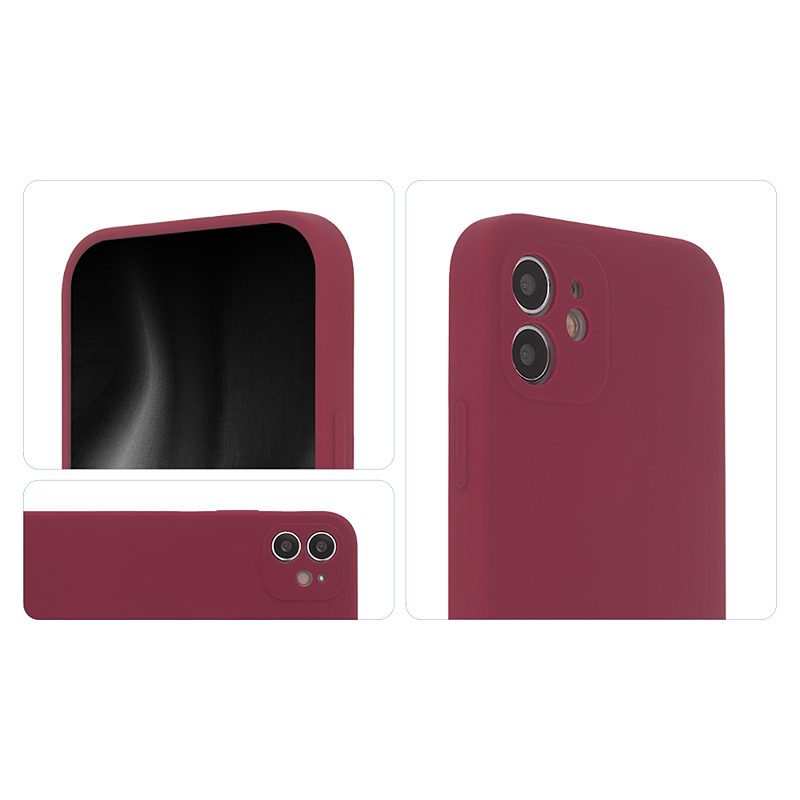 Soft Touch Mag Case for iPhone 12 6,1" burgundy