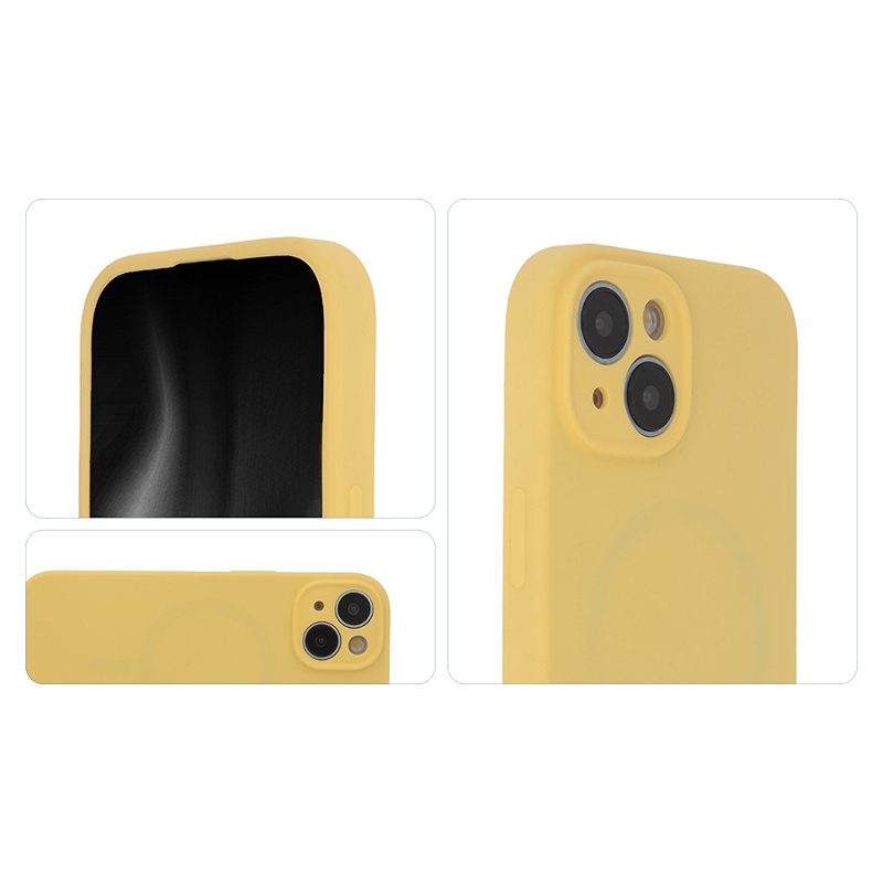 Soft Touch Mag Case for iPhone 15 Plus 6,7" pastel yellow