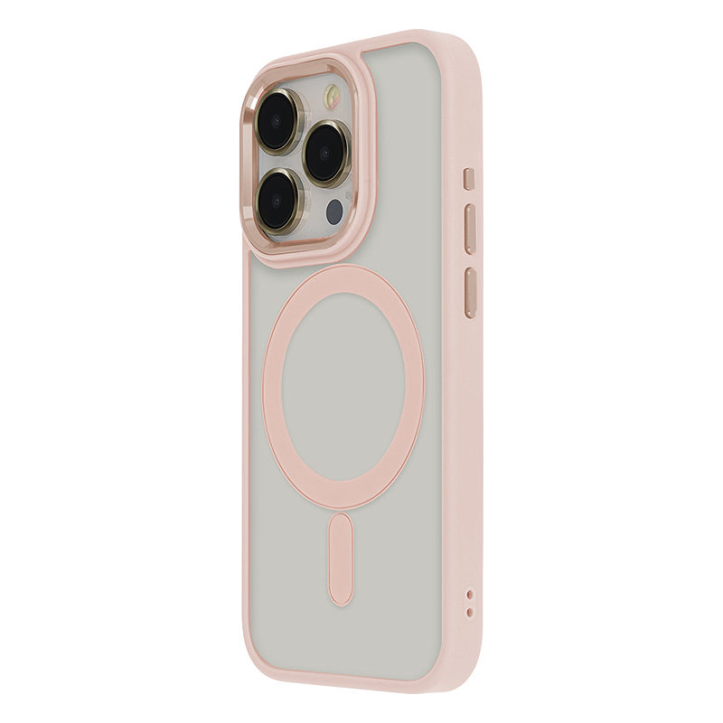 Satin Elegant Mag Case for iPhone 12 / 12 Pro 6,1" pink
