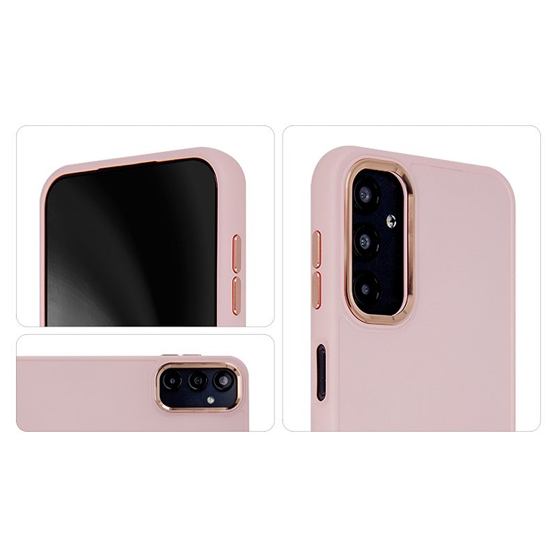 Satin Elegant Case for iPhone 15 Plus 6,7" pink