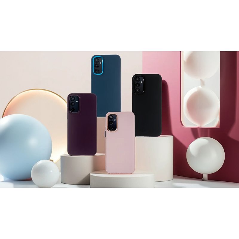 Satin Elegant Case for iPhone 15 Plus 6,7" pink