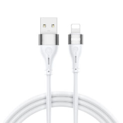 BWOO Cable USB - Lightning 1m 3A Minimalist Silicone White X280L