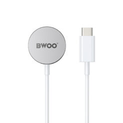 BWOO WL-18 PD 5W magnetic wireless charger magnetic white - Billede 3