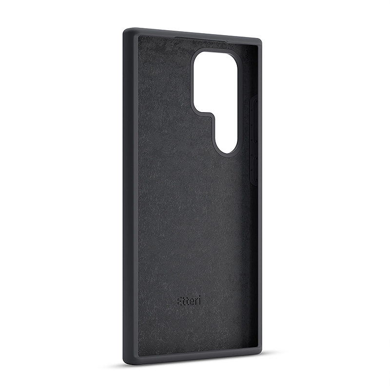 Etteri Silicone case for Samsung Galaxy S24 Ultra black