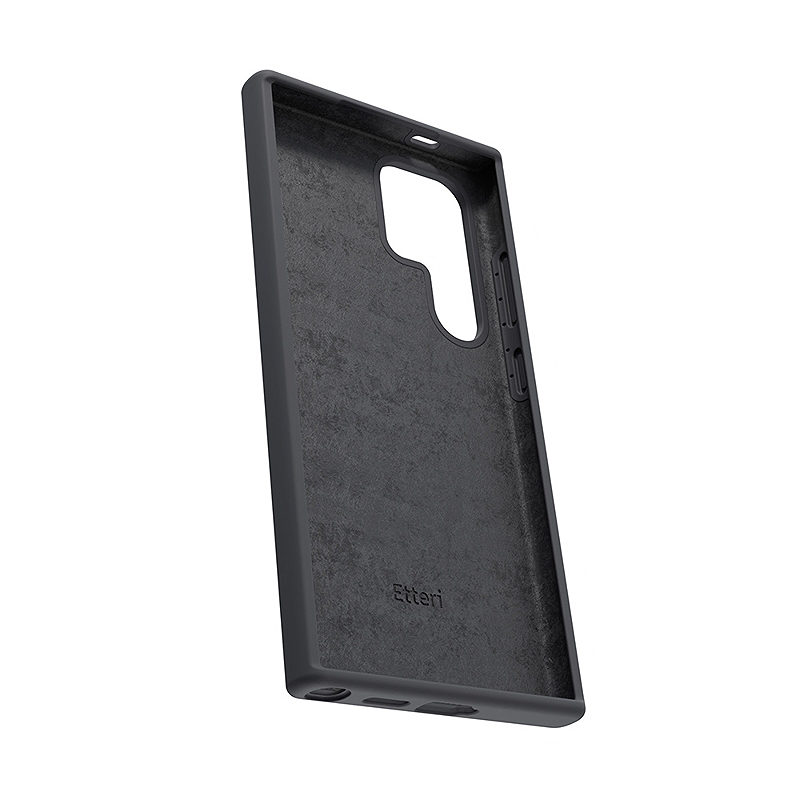 Etteri Silicone case for Samsung Galaxy S24 Ultra black