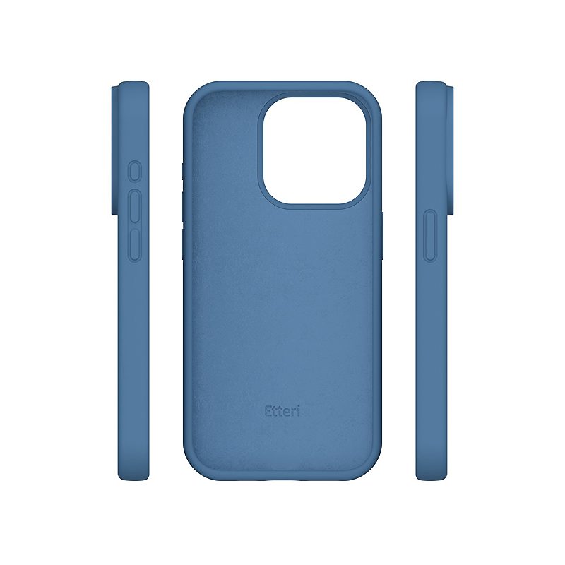 Etteri Silicone case for iPhone 15 6,1" dark blue