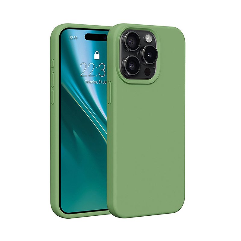 Etteri Silicone case for iPhone 12 / 12 Pro 6,1" light green