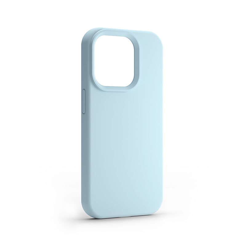 Etteri Silicone case for iPhone 15 Pro Max 6,7" light blue