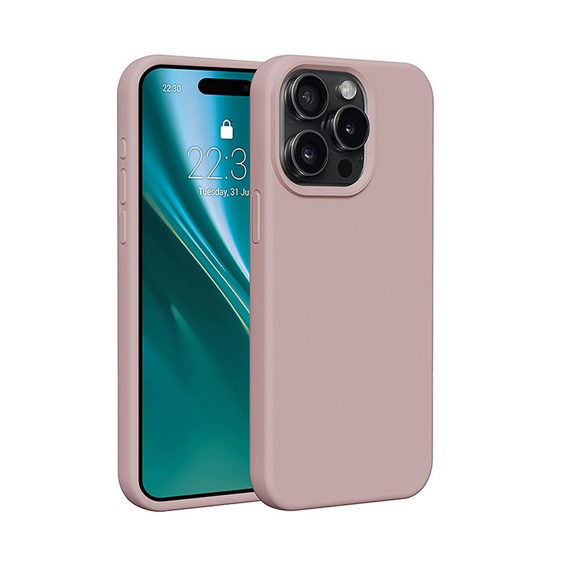 Etteri Silicone case for iPhone 12 / 12 Pro 6,1" light pink