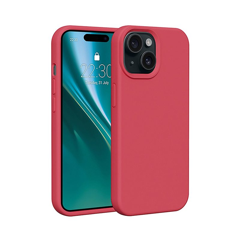Etteri Silicone case for iPhone 13 6,1" raspberry