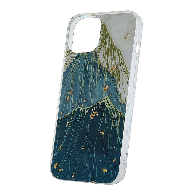 Gold Glam case for iPhone 11 mountain
