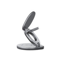 Alternative view of Forever MAWC-200 magnetic wireless charger 15W grey 3in1