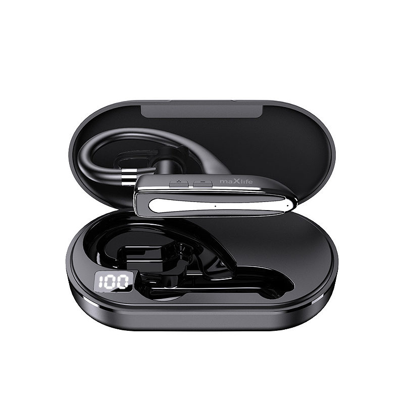 Alternative view of Maxlife wireless headset MXBH-01 with charging case black