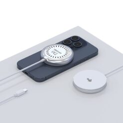Forever MAWC-300 magnetic wireless charger Qi2 15W silver - Billede 3