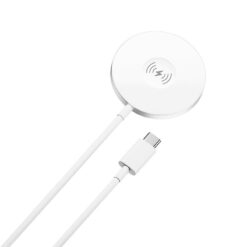 Alternative view of Forever MAWC-400 magnetic wireless charger 15W white 3in1