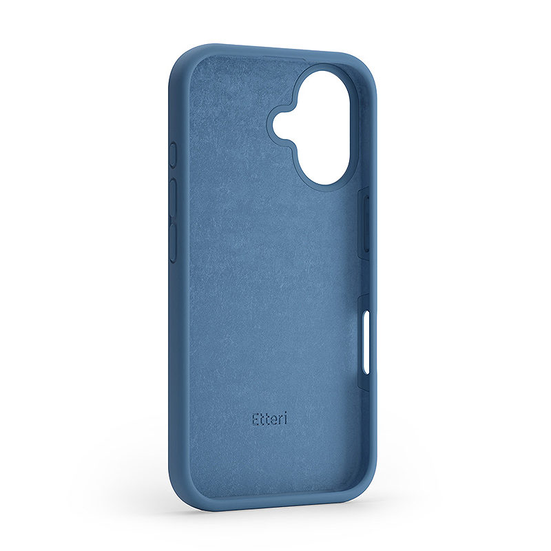 Etteri Silicone case for iPhone 16 6,1" dark blue