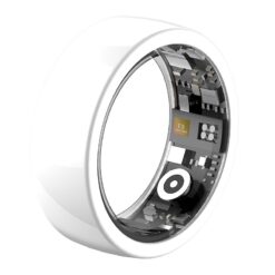Alternative view of Riversong smart ring Trinity white SR01 size 8 diameter inside 18mm