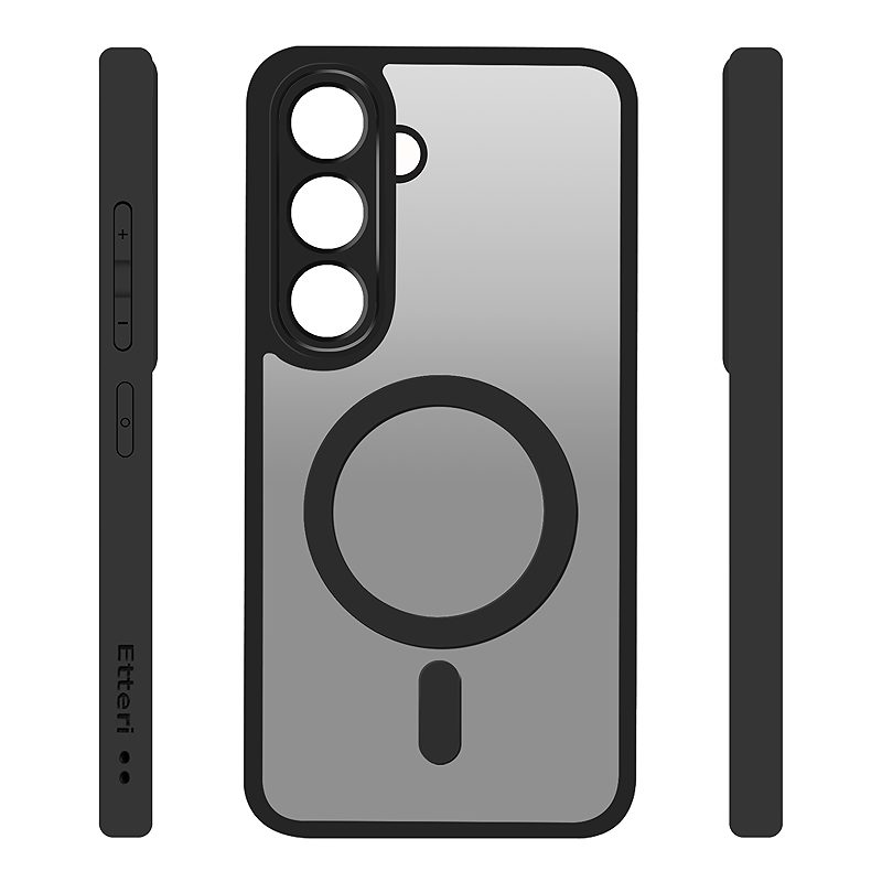 Etteri Matt Mag case for Samsung Galaxy A55 5G black