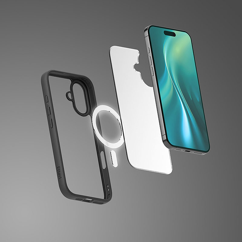 Etteri Matt Mag case for Samsung Galaxy A55 5G black