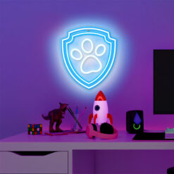 Hanging neon LED Paw Patrol on plexiglass - Paw OW-130246 - Billede 3