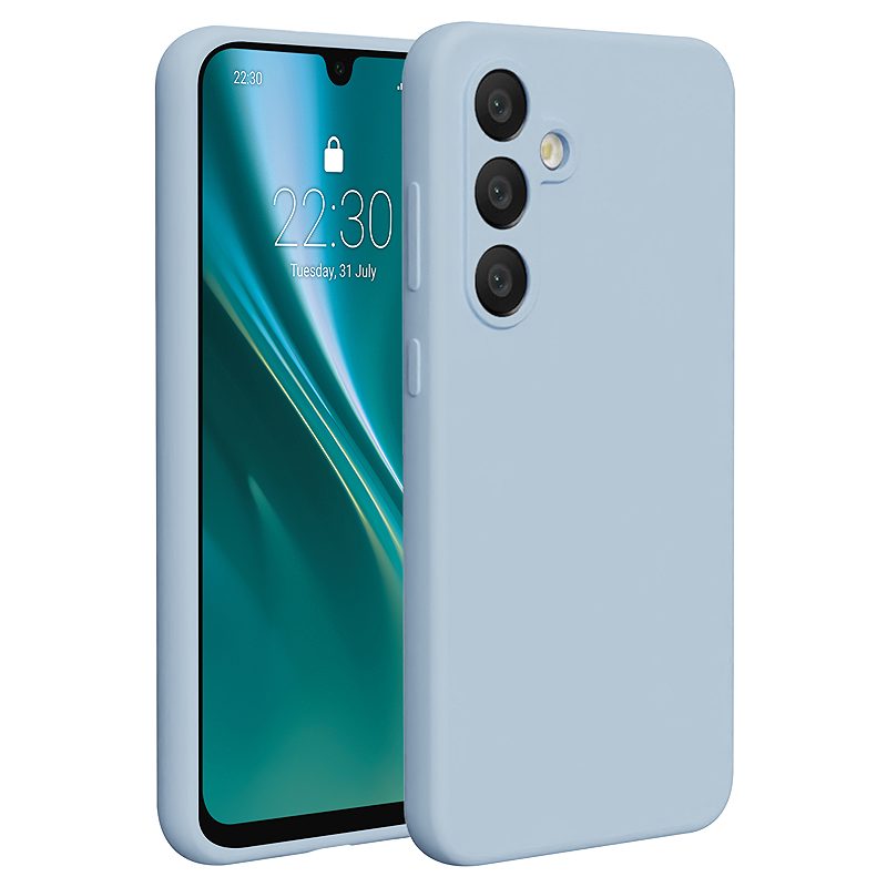 Etteri Silicone case for Samsung Galaxy S24 FE light blue