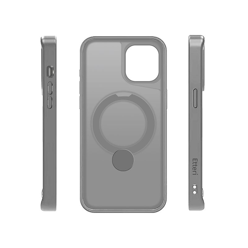 Etteri Matt Mag Ring case for iPhone 12 / 12 Pro 6,1" grey