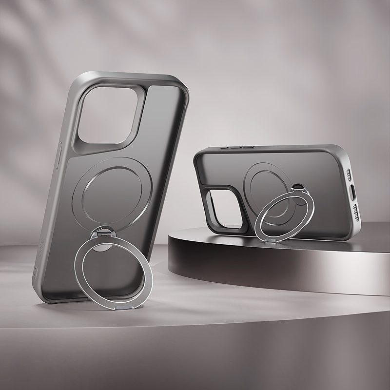 Etteri Matt Mag Ring case for iPhone 12 / 12 Pro 6,1" grey