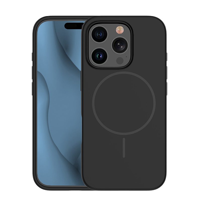 Silicone Thin Mag case for iPhone 13 Pro 6,1" black