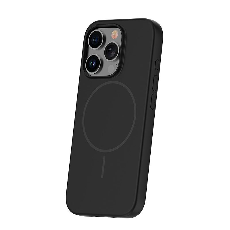 Silicone Thin Mag case for iPhone 13 Pro 6,1" black