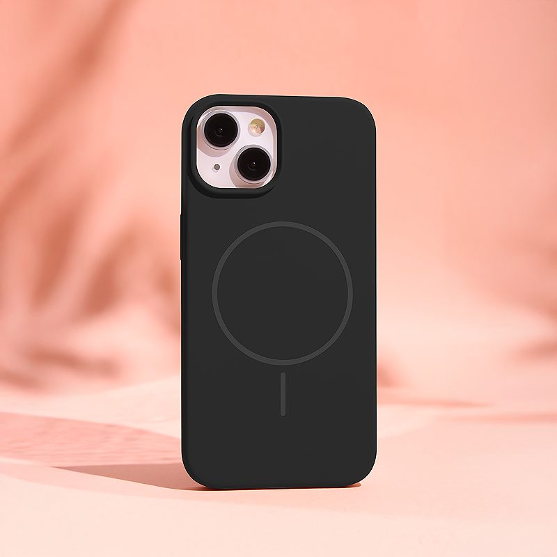 Silicone Thin Mag case for iPhone 13 Pro 6,1" black