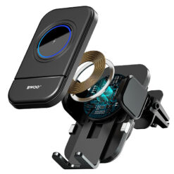 BWOO Automatic 15W Wireless Charger Car Holder ZJ137 - Billede 3
