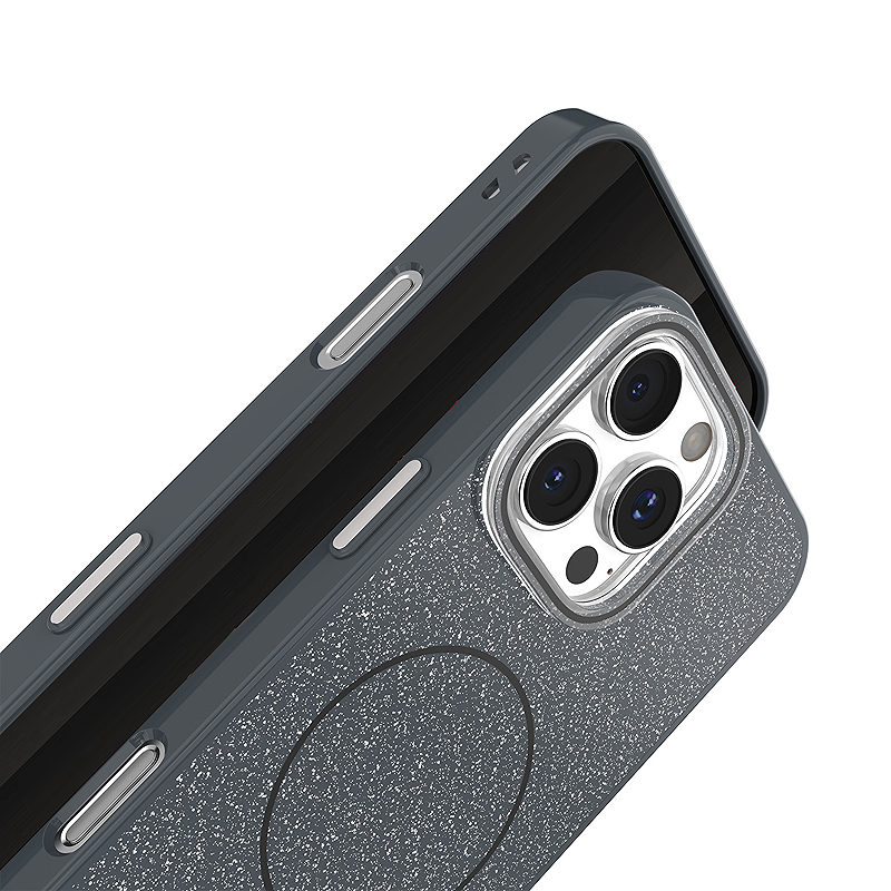 Glitter Thin Mag case for iPhone 16 Pro Max 6,9" black