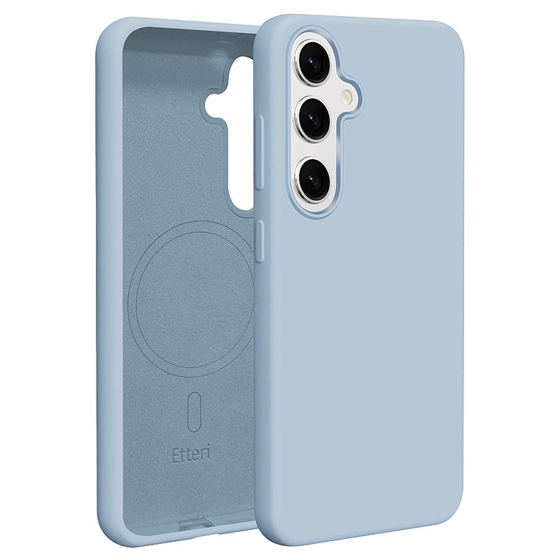 Etteri Silicone Mag case for Samsung Galaxy S25 light blue