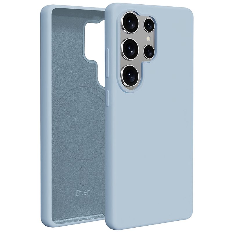 Etteri Silicone Mag case for Samsung Galaxy S25 Ultra light blue