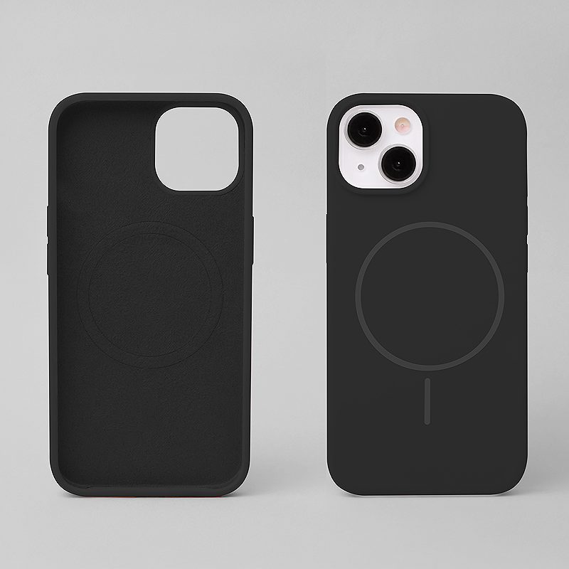Silicone Thin Mag case for iPhone 17 Air 6,6" black