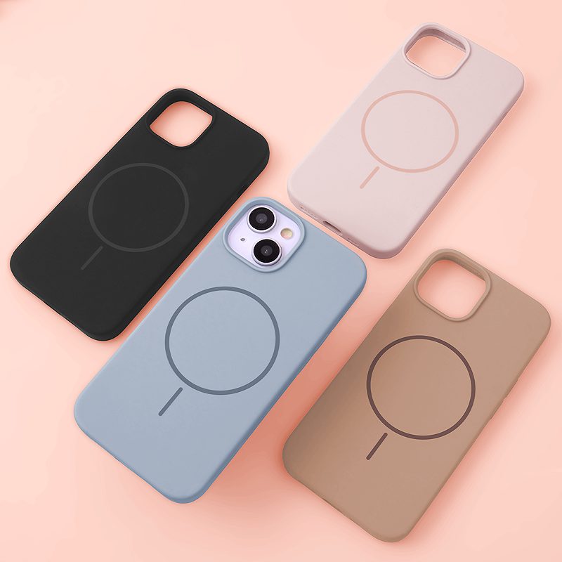 Silicone Thin Mag case for iPhone 17 Air 6,6" black
