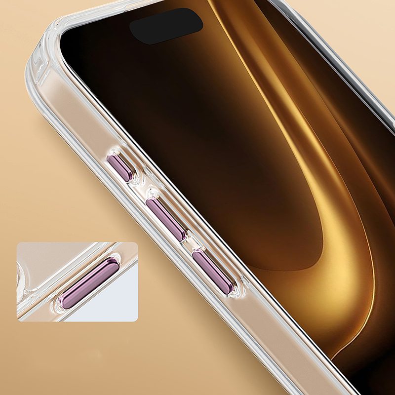 Clear Thin Mag case for iPhone 17 Air 6,6" pink