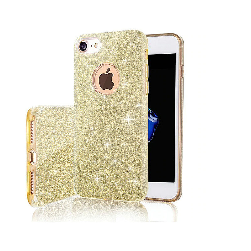 Glitter 3in1 case for iPhone 17 Pro Max 6,9" / 18 Pro Max 6,9" gold