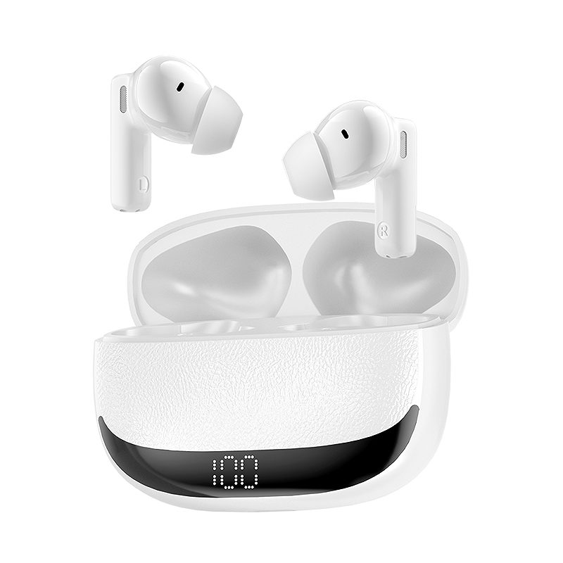 Alternative view of BWOO Bluetooth earphones BW40 TWS ANC with LCD display white