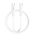 BWOO silicone cable X329CC 65W USB-C 1m white