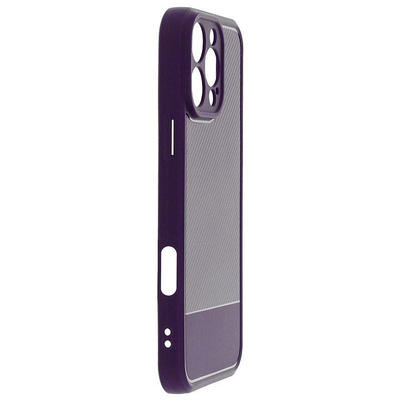 Simple Carbon case for iPhone 15 6,1" purple