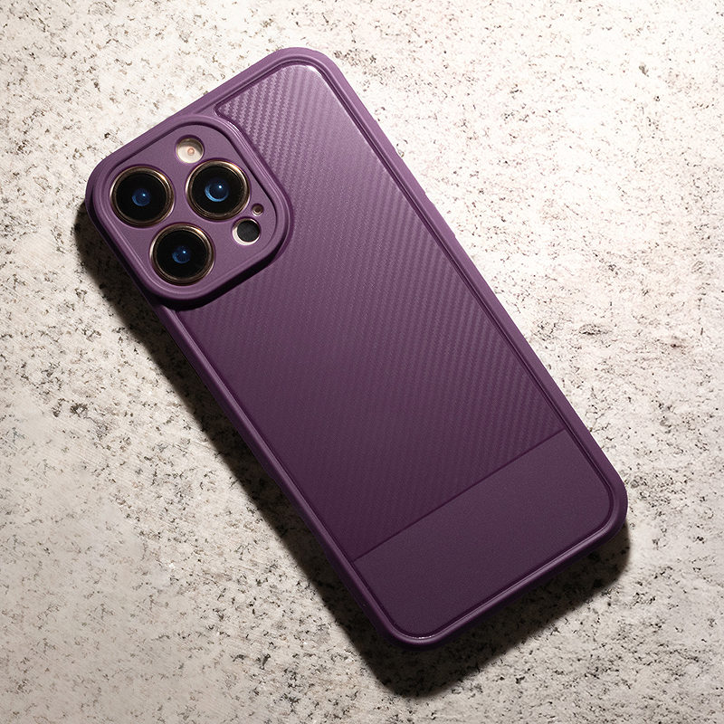 Simple Carbon case for Xiaomi Redmi Note 14 Pro 5G (Global) / Note 14 Pro Plus 5G (Global) purple