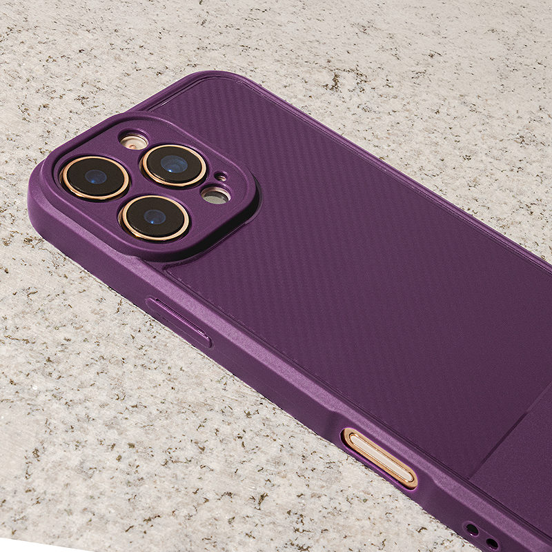 Simple Carbon case for Xiaomi Redmi Note 14 Pro 5G (Global) / Note 14 Pro Plus 5G (Global) purple
