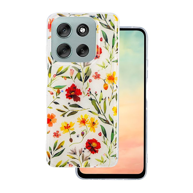 Glow Glam case for Motorola Moto G56 white